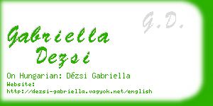 gabriella dezsi business card