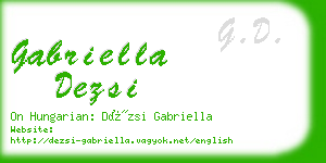 gabriella dezsi business card